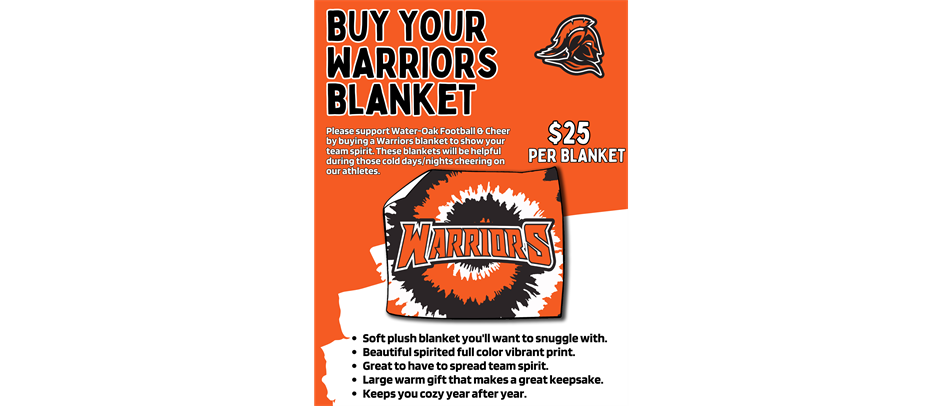 Buy Your Warriors Blanket for $25